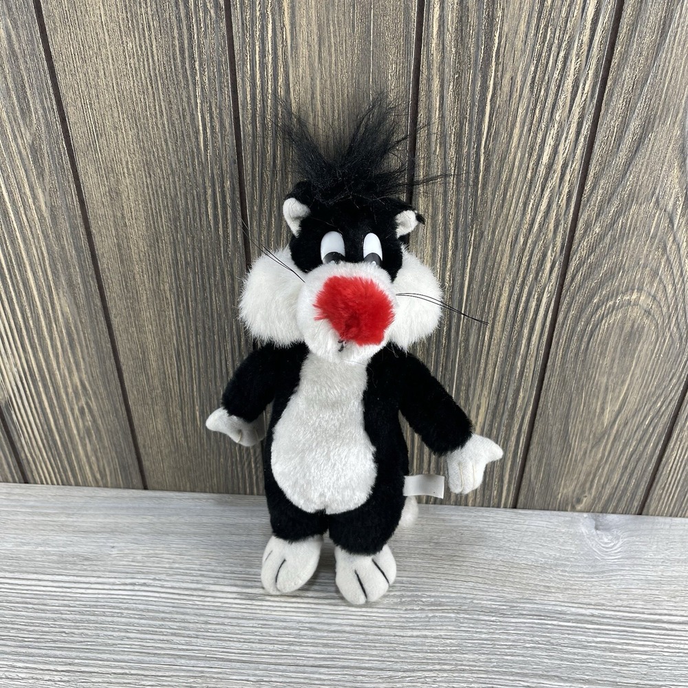 Vintage Warner Bros Sylvester The Cat Plush With Hanger Looney Tunes